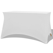 vidaXL Sztreccs asztal védőhuzat 2 db 183x76x74 cm fehér kerti bútor