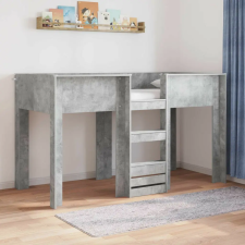 vidaXL Szükidő ágy tárolóval Beton Szürke 75 x 190 cm Faanyag ágy és ágykellék