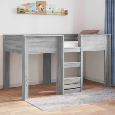 vidaXL Szükidő ágy tárolóval Szürke Sonoma 90 x 200 cm Faanyag ágy és ágykellék