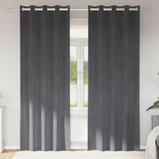 vidaXL Szuper Világosszürke Függönyök Poliészter 140 x 260 cm lakástextília
