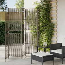 vidaXL szürke 5-paneles polyrattan térelválasztó bútor
