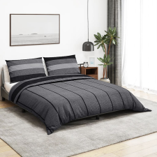 vidaXL szürke ágyneműhuzat-garnitúra 260x220 cm pamut lakástextília