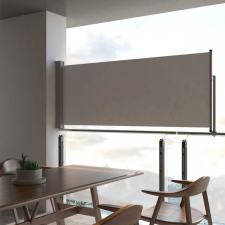 vidaXL Szürke behúzható oldalsó terasz napellenző 100 x 300 cm kerti bútor