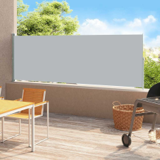 vidaXL szürke behúzható oldalsó terasznapellenző 200 x 500 cm kerti bútor