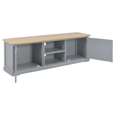 vidaXL szürke fa TV-szekrény 120 x 30 x 40 cm (249885) bútor