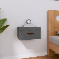 vidaXL szürke falra szerelhető éjjeliszekrény 40 x 29,5 x 22 cm bútor
