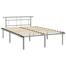 vidaXL szürke fém ágykeret 140 x 200 cm (324831) ágy és ágykellék