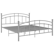 vidaXL szürke fém ágykeret 140 x 200 cm (324978) ágy és ágykellék