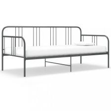 vidaXL Szürke fém kanapéágy-keret 90 x 200 cm ágy és ágykellék