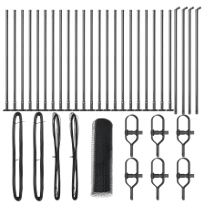 vidaXL Szürke Hexagon Kerítés 0,5x50 m Acél (3353682) építőanyag