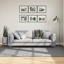 vidaXL szürke hosszú szálú bozontos modern szőnyeg 160 x 230 cm lakástextília