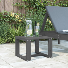 vidaXL szürke kerti tömör fenyőfa kisasztal 40x38x28,5 cm kerti bútor