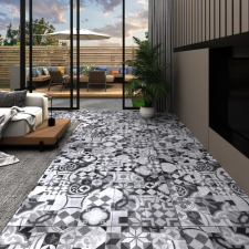 vidaXL szürke mintás 3 mm-es öntapadó PVC padlóburkolat 4,46 m² beton- és padlóbevonat