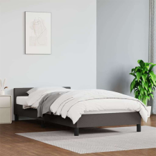 vidaXL szürke műbőr ágykeret fejtámlával 90 x 200 cm ágy és ágykellék