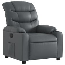 vidaXL szürke műbőr dönthető fotel (374136) bútor