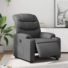 vidaXL szürke műbőr elektromos dönthető fotel (3206588) bútor
