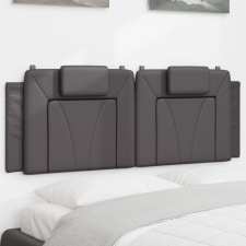 vidaXL szürke műbőr fejtámla párna 140 cm ágy és ágykellék