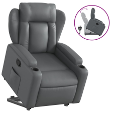 vidaXL szürke műbőr felállást segítő dönthető fotel (3204547) bútor