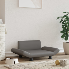 vidaXL szürke műbőr kutyaágy 70 x 45 x 28 cm szállítóbox, fekhely kutyáknak