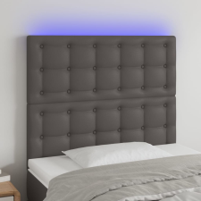 vidaXL szürke műbőr LED-es fejtámla 80x5x118/128 cm ágy és ágykellék