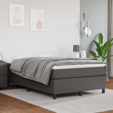 vidaXL szürke műbőr rugós ágy matraccal 120 x 200 cm ágy és ágykellék