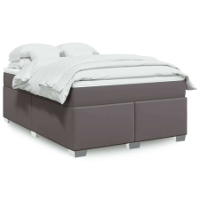 vidaXL szürke műbőr rugós ágy matraccal 140x190 cm ágy és ágykellék