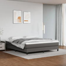 vidaXL szürke műbőr rugós ágy matraccal 180 x 200 cm ágy és ágykellék