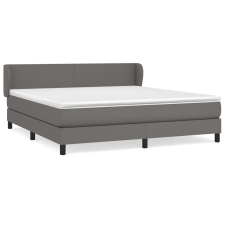 vidaXL szürke műbőr rugós ágy matraccal 180 x 200 cm (3127209) ágy és ágykellék