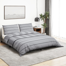 vidaXL szürke pamut ágyneműhuzat-garnitúra 220x240 cm lakástextília