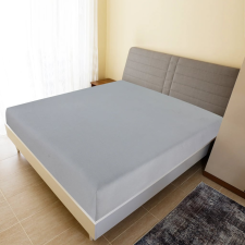 vidaXL szürke pamutdzsörzé gumis lepedő 90x200 cm lakástextília