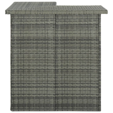 vidaXL szürke polirattan sarok bárasztal 100 x 50 x 105 cm (313482) bútor