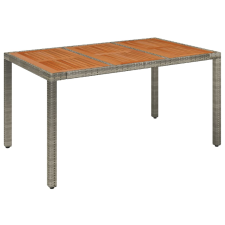 vidaXL szürke polyrattan falapos kerti asztal 150 x 90 x 75 cm (319902) kerti bútor