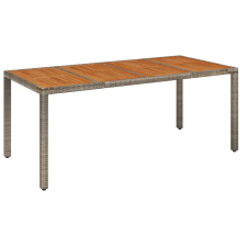 vidaXL szürke polyrattan falapos kerti asztal 190 x 90 x 75 cm (319906) kerti bútor