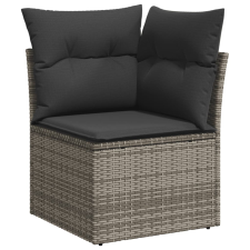 vidaXL szürke polyrattan kerti sarokkanapé párnával (366113) kerti bútor