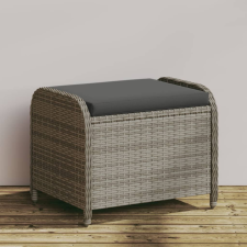 vidaXL szürke polyrattan kerti szék párnával 58 x 46 x 46 cm kerti bútor