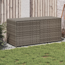 vidaXL szürke polyrattan kerti tárolóláda 283 L kerti tárolás