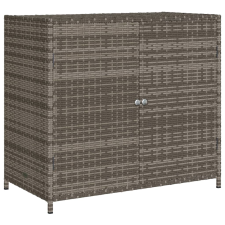 vidaXL szürke polyrattan kerti tárolószekrény 83x45x76 cm (365545) kerti tárolás