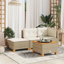vidaXL szürke polyrattan kerti ülőke párnával 63,5 x 56 x 32 cm kerti bútor