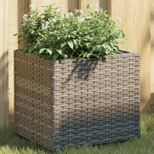 vidaXL szürke polyrattan kerti ültetőláda 36x30x32 cm kerti tárolás