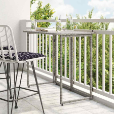 vidaXL szürke polyrattan összecsukható kerti asztal 90x51x75 cm kerti bútor