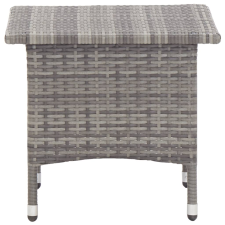 vidaXL szürke polyrattan teázóasztal 50 x 50 x 47 cm (46252) kerti bútor