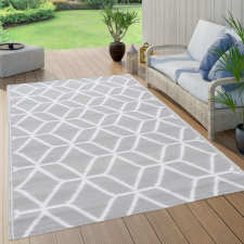 vidaXL Szürke PP kültéri szőnyeg 190 x 290 cm lakástextília