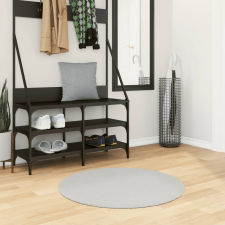 vidaXL szürke rövid szálú puha és mosható szőnyeg Ø 80 cm lakástextília
