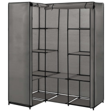 vidaXL szürke sarokruhásszekrény 130 x 87 x 169 cm (282452) bútor