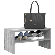 vidaXL szürke sonoma cipőtartó állvány halmozható 60 x 30 x 30,5 cm bútor