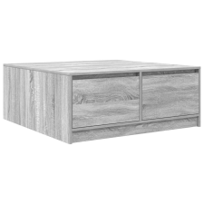 vidaXL szürke sonoma dohányzóasztal fiókokkal 100x100x40 cm (3328404) bútor