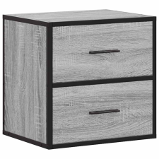 vidaXL szürke sonoma falra szerelhető éjjeliszekrény 40x31x39,5cm (848730) bútor