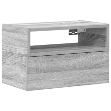 vidaXL szürke sonoma falra szerelhető éjjeliszekrény 45x26x28,5 cm (858606) bútor