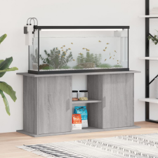 vidaXL Szürke sonoma szerelt fa akváriumi állvány 121x41x58 cm halfelszerelések
