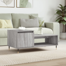 vidaXL szürke sonoma szerelt fa dohányzóasztal 100 x 50 x 45 cm bútor